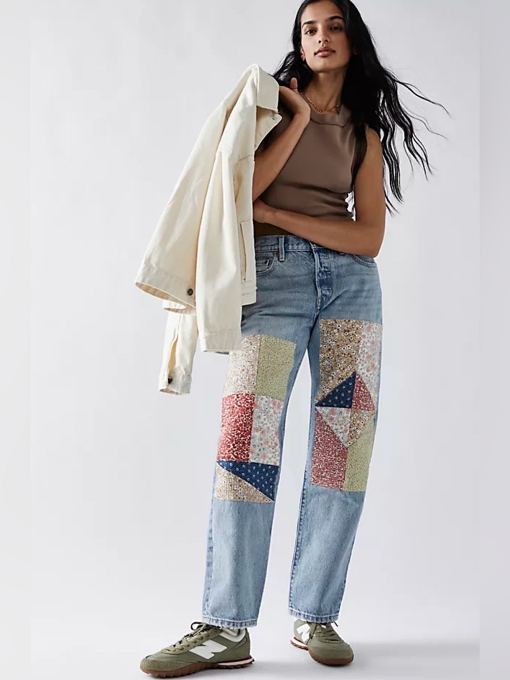 Levi’s Premium - 90s 501 150 Anniversary Patchwork Mid Rise Straight Leg Jeans